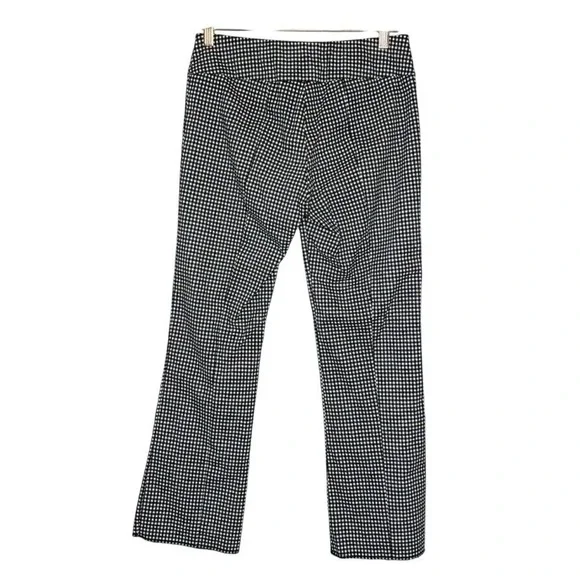 Elliot Lauren Pants Women Size 4 Black White Gingham Check Dress Slacks STRETCH - Picture 2 of 4